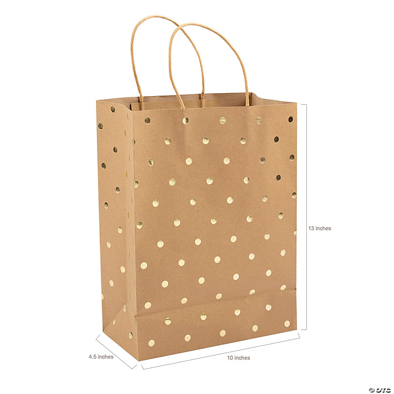 13pk Almost Perfect Dot Gift Bags, Home