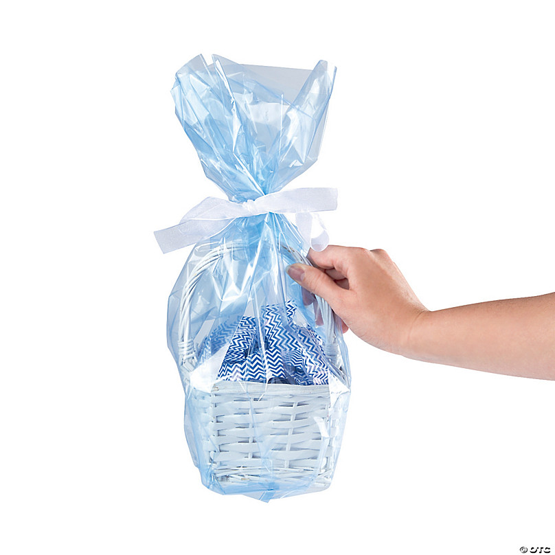 10 x 18 Bulk 50 Pc. Large Clear Cellophane Gift Basket Bags