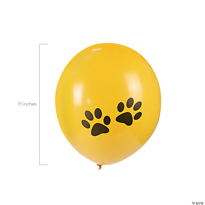 Yisscen Paw Dog Ballons, ballons en latex bleu jaune rouge