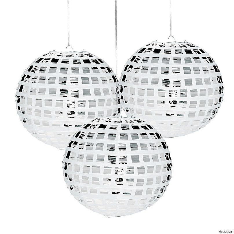 Disco Ball Hanging Decorations - 3 Pc.