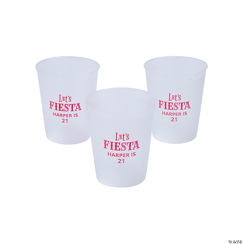 12 oz. Bulk 50 Ct. Clear Frosted Reusable Plastic Cups