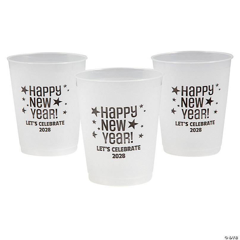 16oz. Happy New Year Plastic Cups, 50ct.