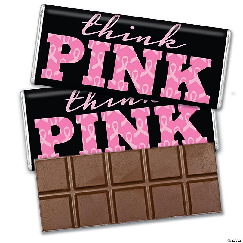 Dots Breast Cancer Awareness Pink Ribbons Candy Bar Wrappers