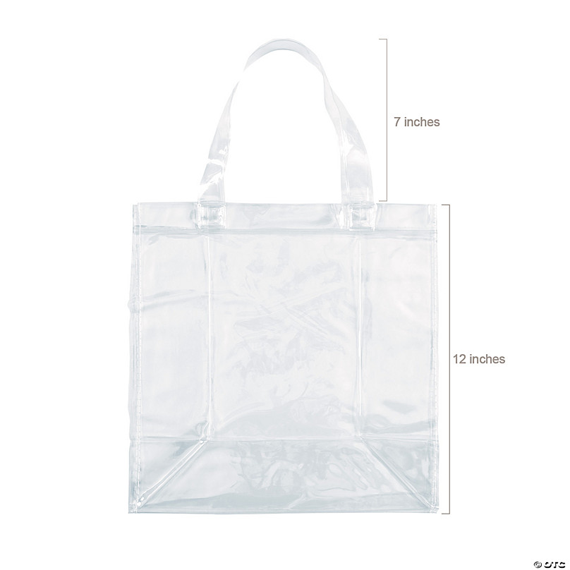 Buy Wholesale China Recycled Clear Plastic Tote Bags With Handle In Large  Size & Recycled Clear Plastic Tote Bags at USD 0.89