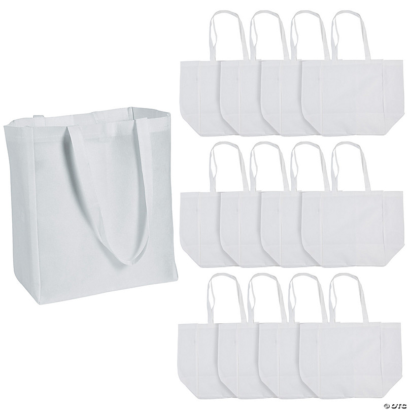 School Smart Paper Bags with Flat Bottom, 6 x 11 Inches, White, Pack of 100