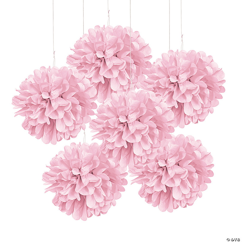 29 Colors available!! Light pink Tissue paper pompons holiday