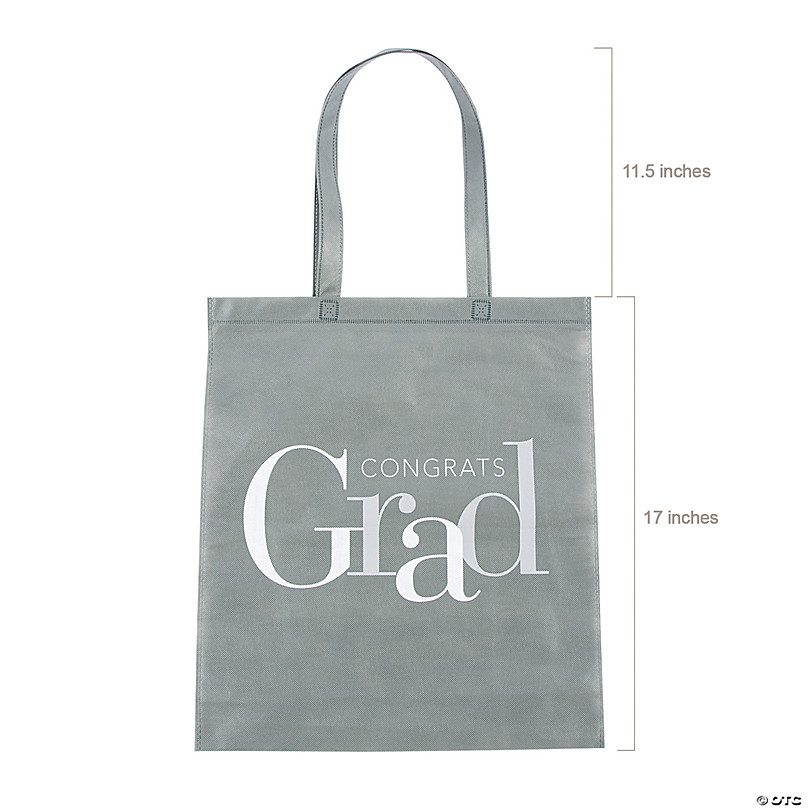 15 x 17 Large Black Tote Bags - 12 Pc.