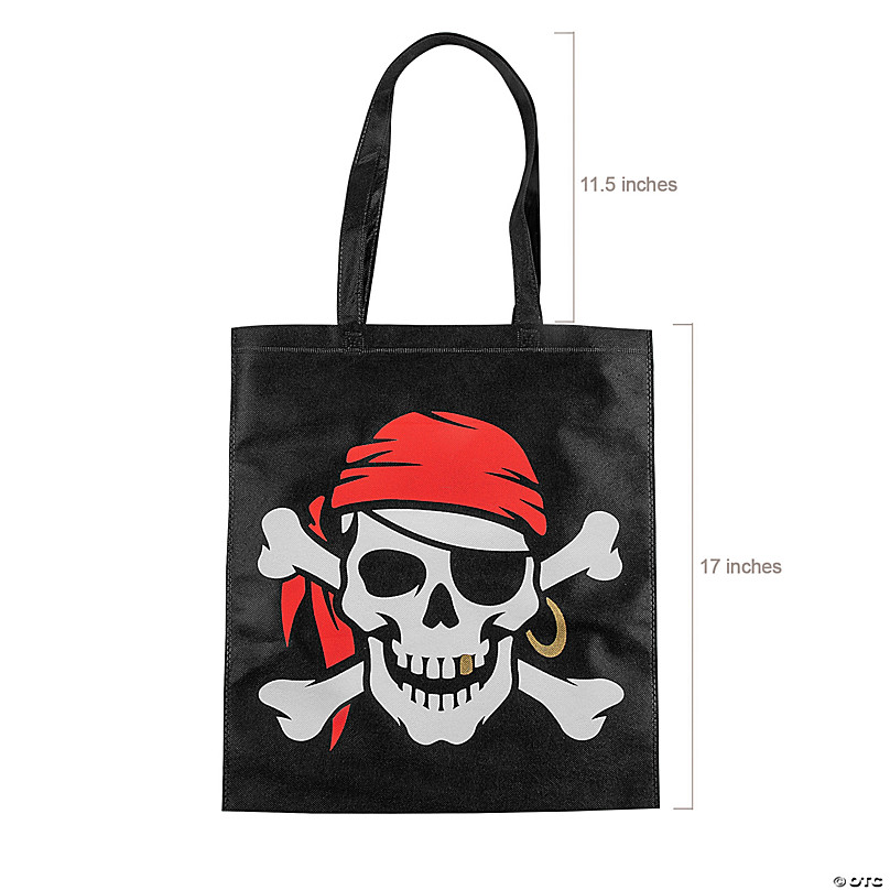 15 x 17 Large Black Tote Bags - 12 Pc.