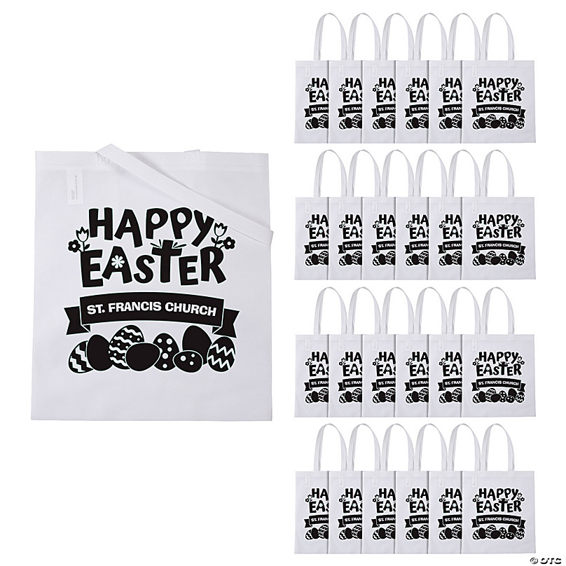 Happy Easter Eggs Personalized Gift Bags