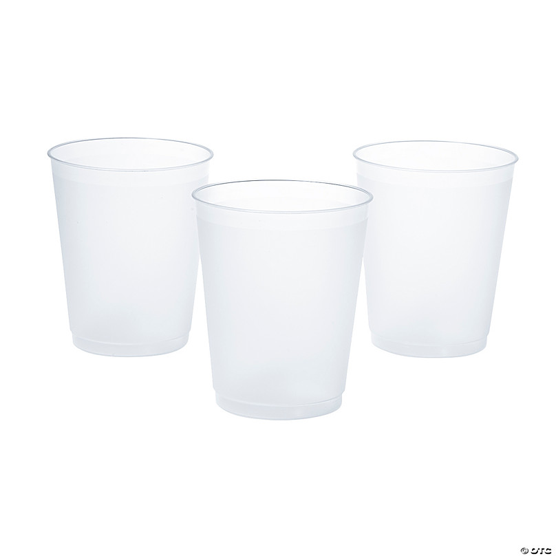 16 oz-Reusable Clear Plastic Cups