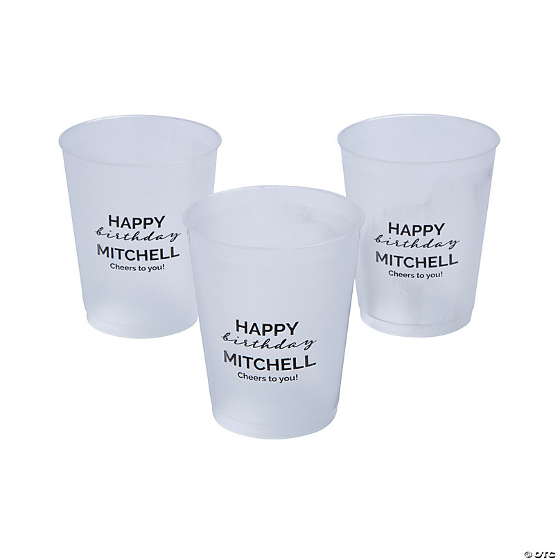 Personalized Frosted Plastic Cups