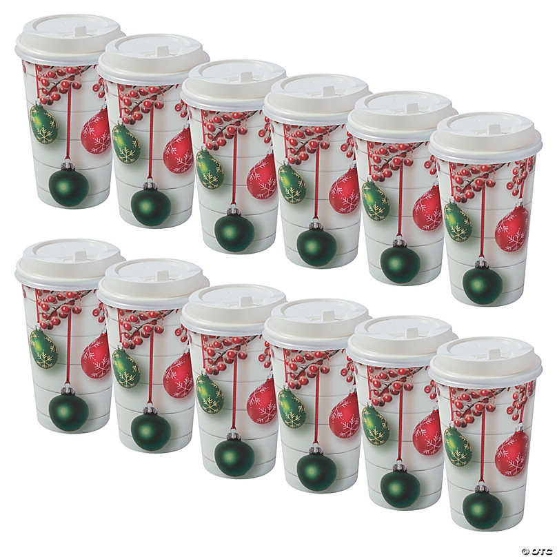 Holiday 12 oz Paper Cups  Disposable Christmas Coffee Cups & More