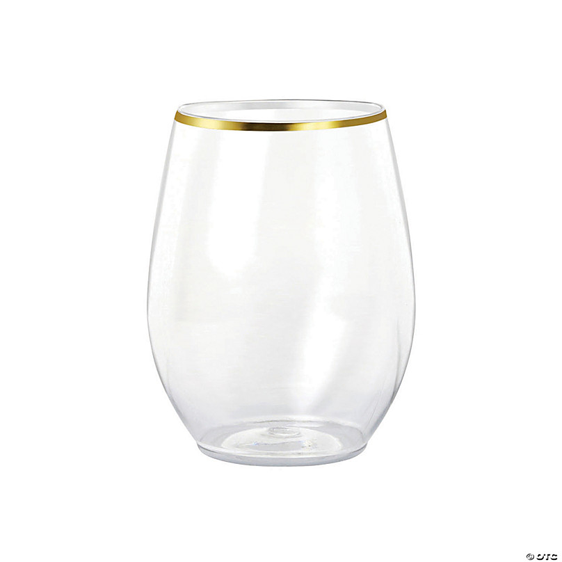 https://s7.orientaltrading.com/is/image/OrientalTrading/FXBanner_808/16-oz--clear-with-gold-elegant-stemless-plastic-wine-glasses-64-glasses~14273970.jpg