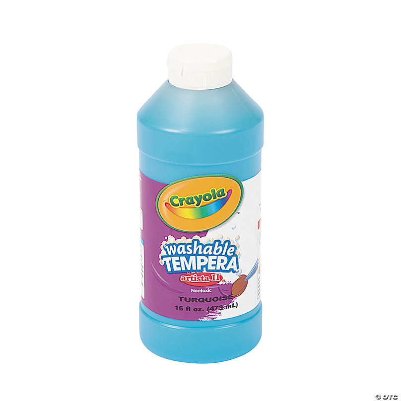 TeachersParadise - Crayola® Washable Paint, Turquoise, 16 oz