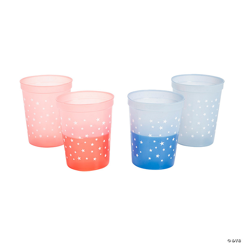 16 oz. Color-Changing Reusable Plastic Tumblers - 12 Ct.