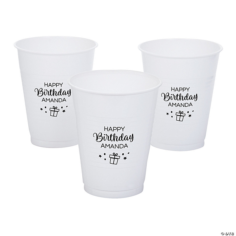 50 PC 4 Bulk Fiesta Sayings Disposable Plastic Cups