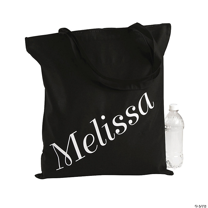 Personalized Name Canvas Tote Bag