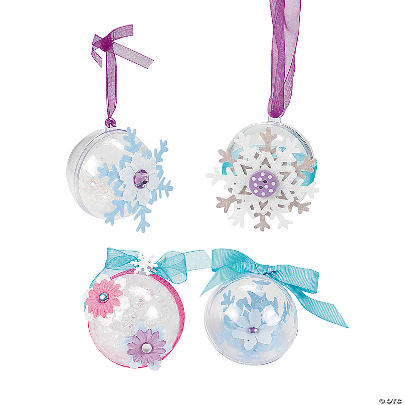  Soaoo 100 Pcs Christmas Ornament Balls 1.96'' Clear