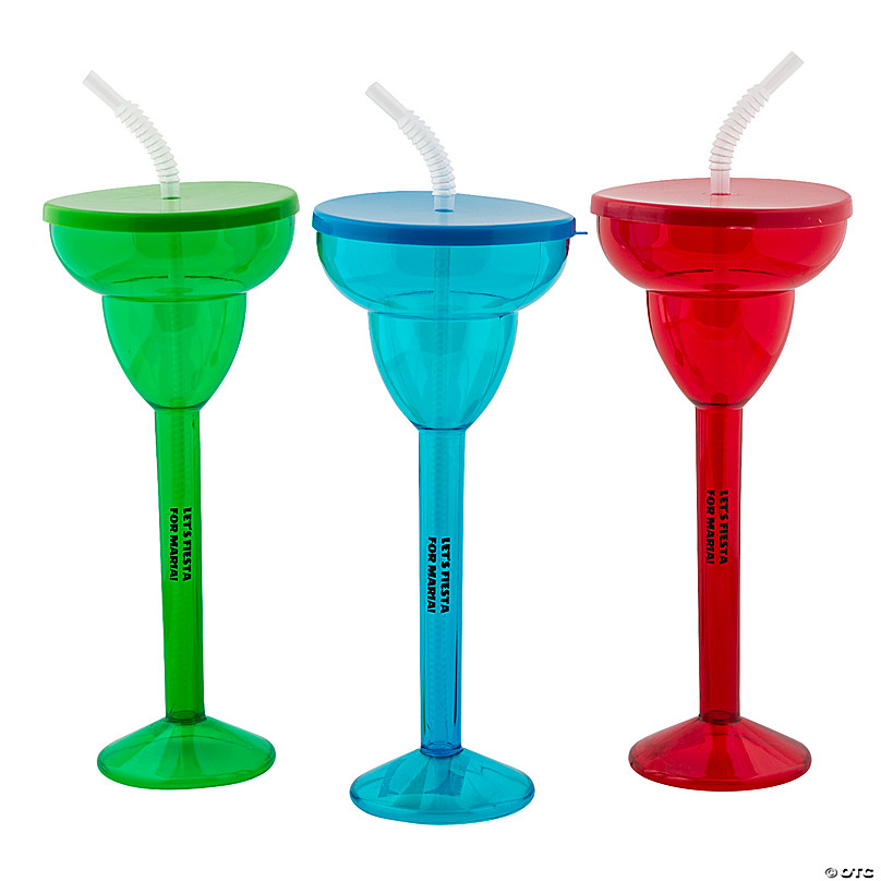 Let's Fiesta Plastic Cups - Bulk set of 50, each cup holds 16 oz - Cinco De  Mayo and Party Supplies