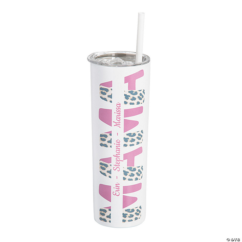 24 oz. Pink & Blue Reusable Plastic Tumblers with Lids & Straws - 12 Ct. |  Oriental Trading
