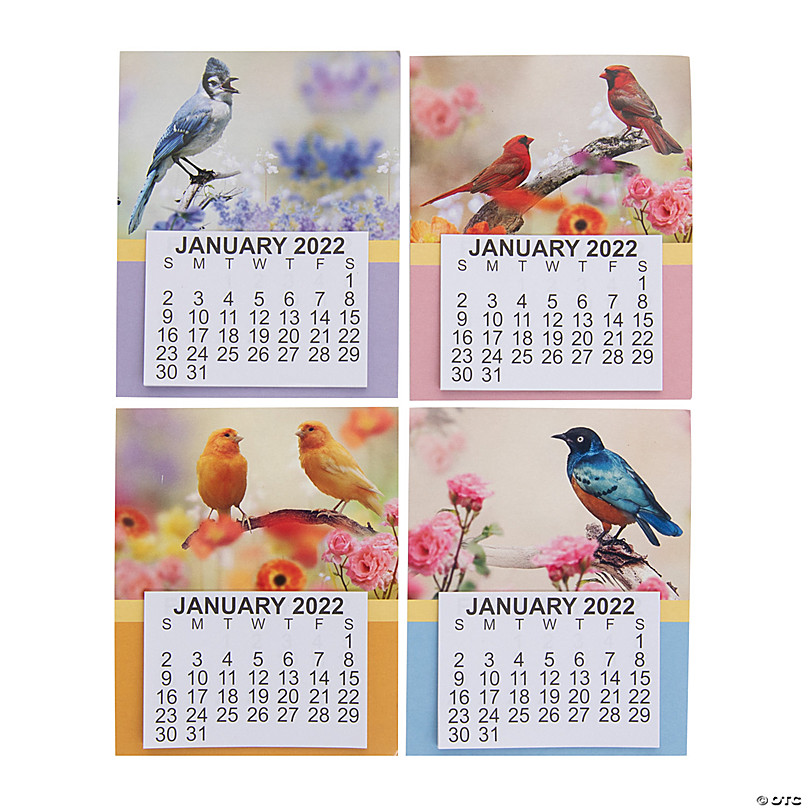 2022 large print bird calendar magnets 12 pc discontinued