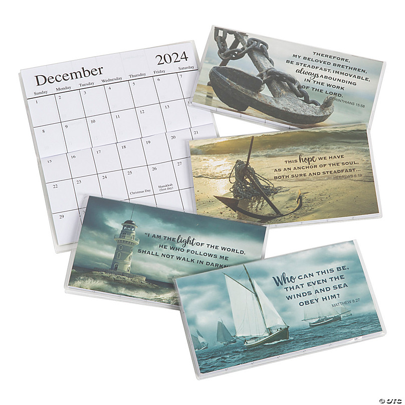 2024 2025 Religious Nautical Pocket Calendars 12 Pc. Discontinued