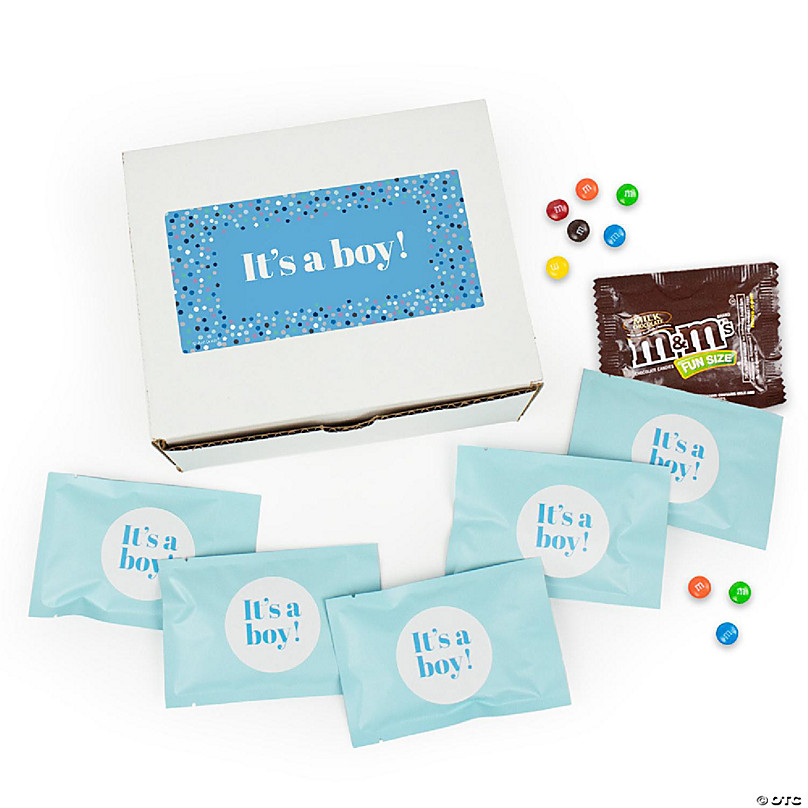 105 Pcs It's a Boy Candy Blue Baby Shower Chocolate Assortment (1.75lbs -  Approximately 105 Pcs) 