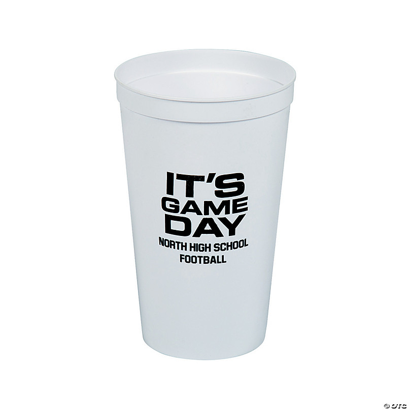 Sports Themed Plastic and Paper Cups