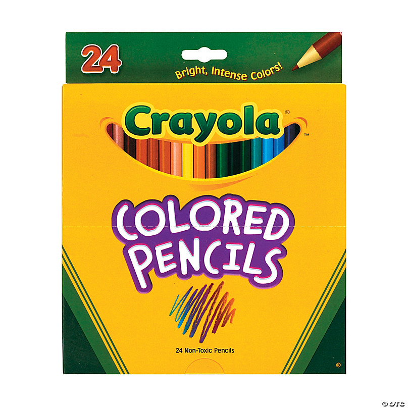 Pack of 6 Assorted Colors 24 ea Crayola Colored Pencils 