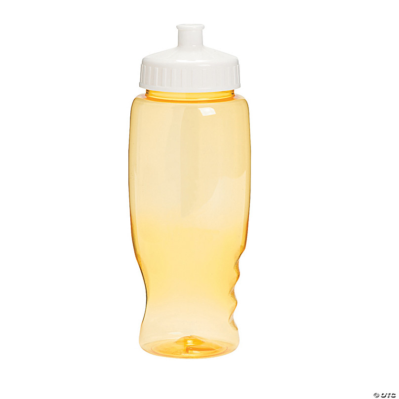 PLASTIC WATER BOTTLE WITH FLIP UP STRAW 24 CT/22 OZ Wholesale Bulk