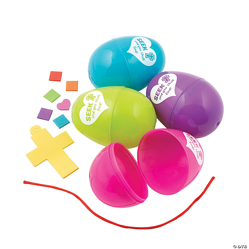 Growing in Grace Cross-Filled Plastic Easter Eggs