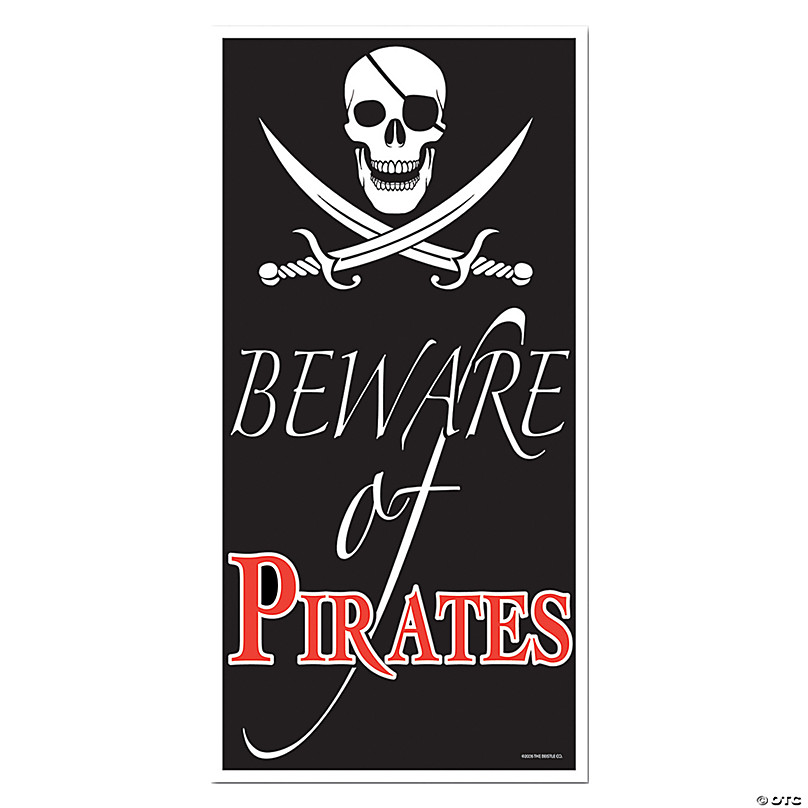 Big Dot Of Happiness Beware of Pirates - Bunting Banner - Pirate Party  Decorations - Happy Birthday