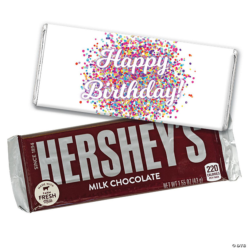 25 Pcs Hershey's Chocolate Bars Wrapped with Gold Foil - 1.55oz Milk  Chocolate Candy Bars - DIY Party Favors