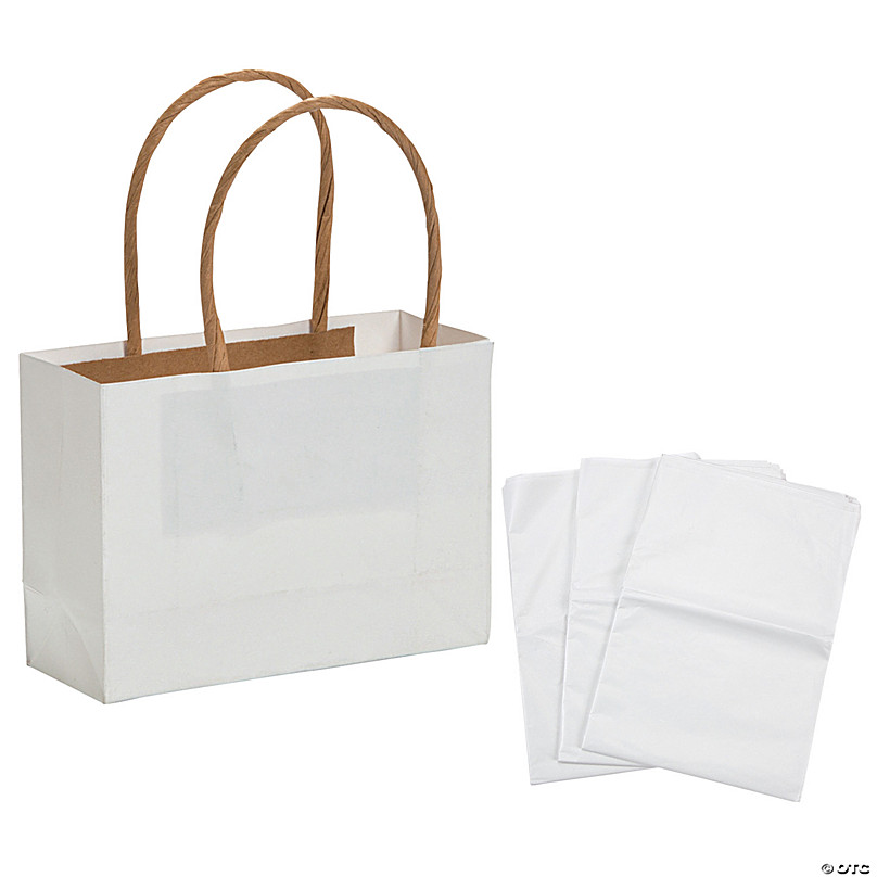 72 PC Bulk Medium Ombre Gift Bags & Tissue Paper Kit