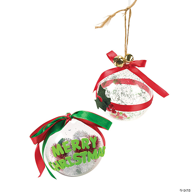 Clear Christmas Baubles DIY Craft Perspex Acrylic Baubles Christmas Decoration 50