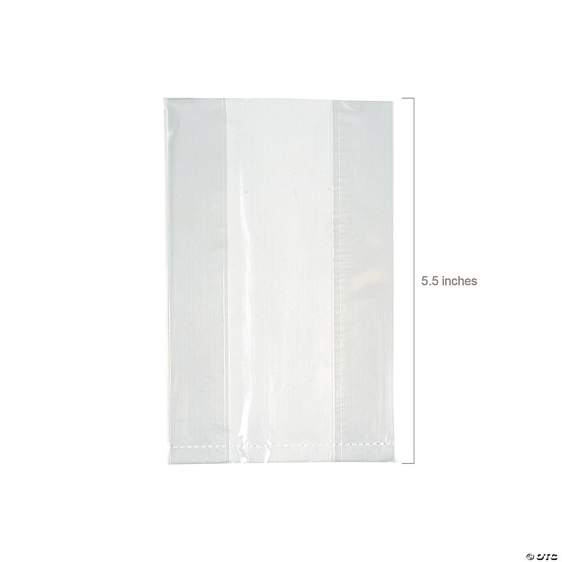 4 x 5 1/2 Bulk 50 Pc. Small Clear Cellophane Gift Bags