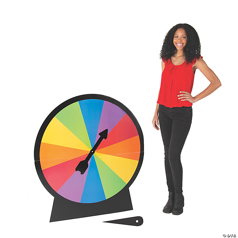 47 1/2 Large Spinner Wheel Cardboard Cutout Stand-Up