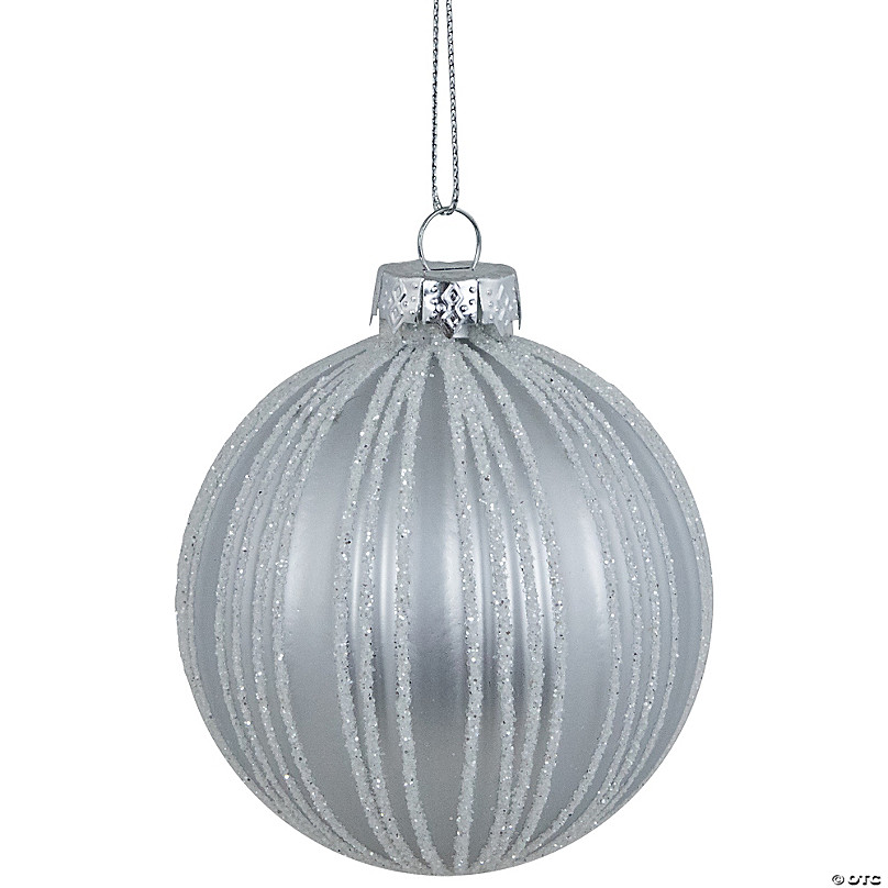 White frosted deals glass ball ornaments