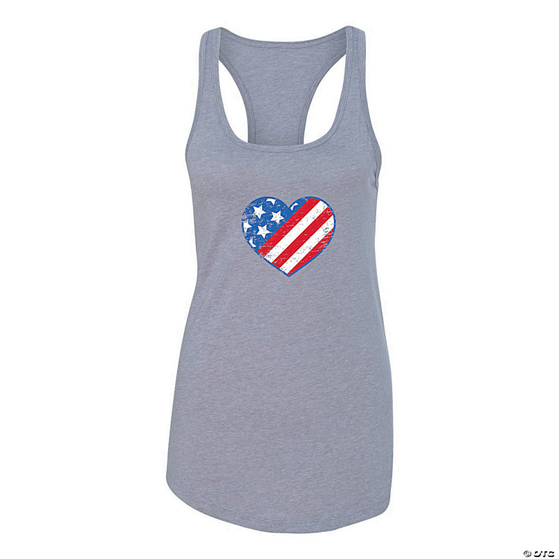 Women's American Flag T-Shirt Flag Patriotic Shirts 4th July T-Shirt S