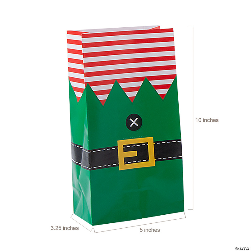 Wholesale Paper Bags 10 inch x 13 inch Christmas | Quantity: 250 Gusset - 5 inch by Paper Mart