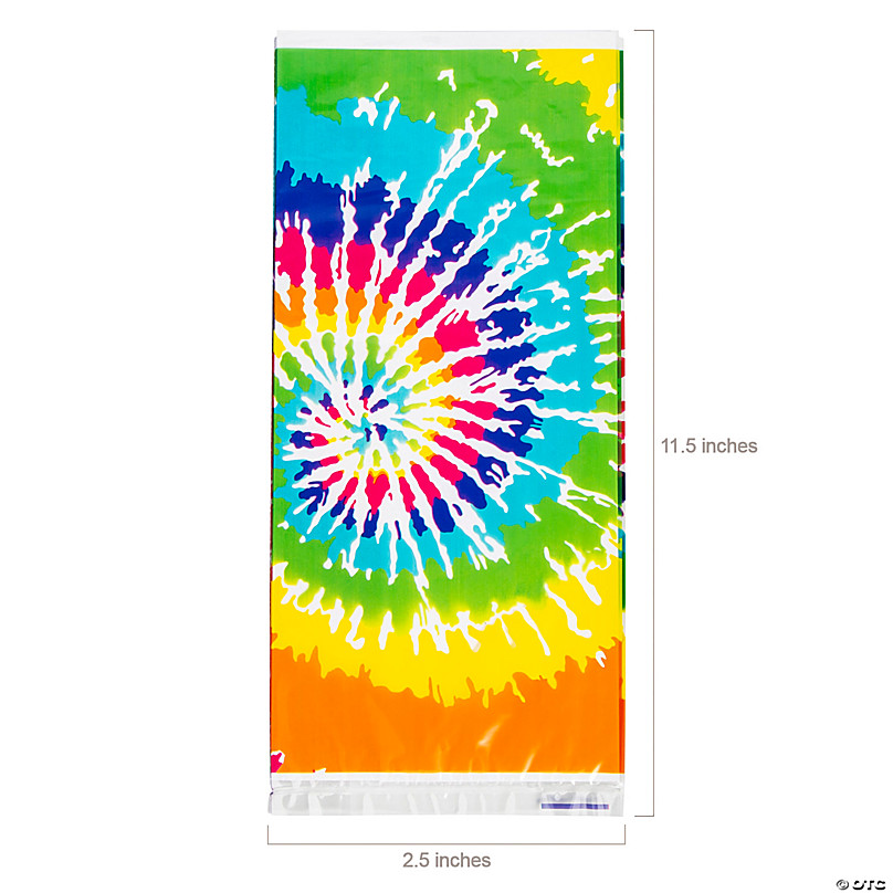 12 PC 5”x11.5” Tie Dye Cellophane Bags