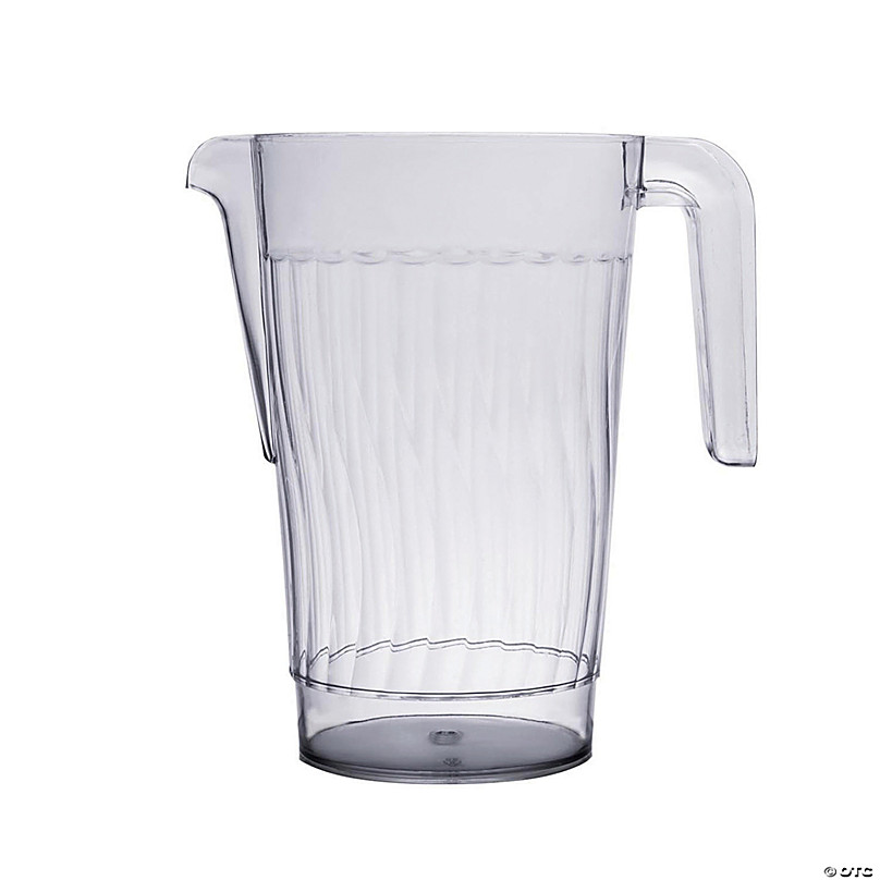  Plastic Pitchers, 52 oz Disposable Clear Water, Juice