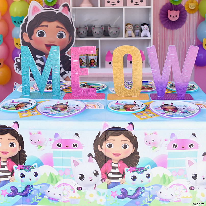54 x 84 DreamWorks Gabby's Dollhouse™ Party Plastic Tablecloth
