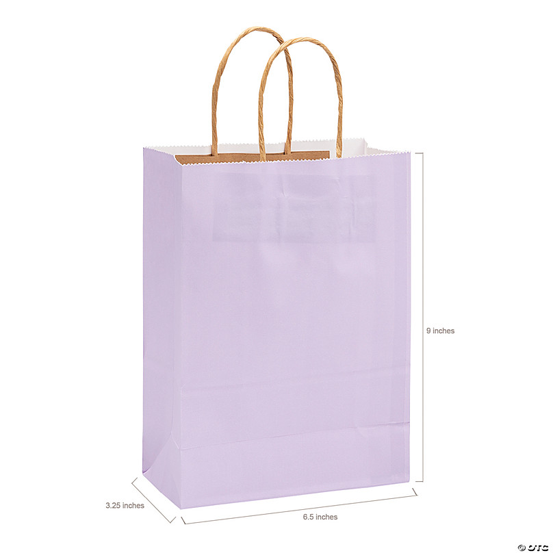 The Gift Wrap Company Orchid - Medium 2-Tone Kraft Gift Bag