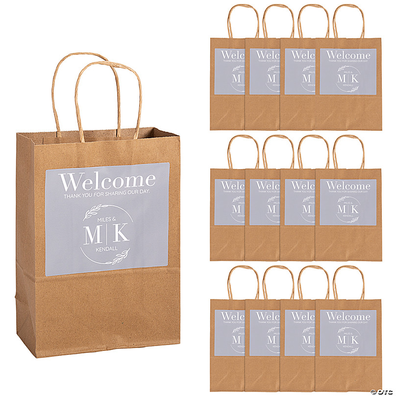 6 1/2 x 9 Personalized Medium Names & Initials Wedding Welcome
