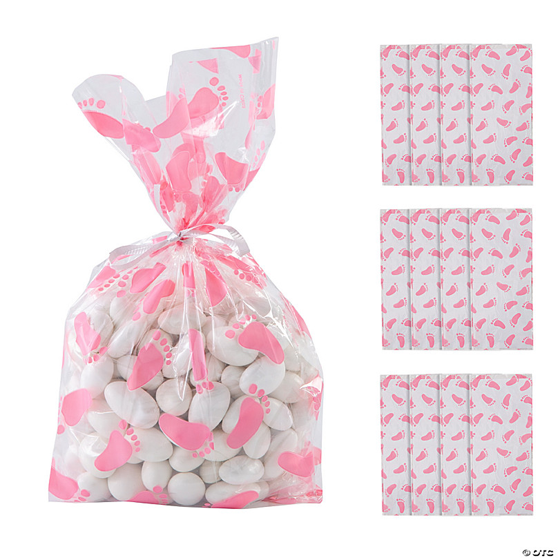 VGOODALL 24PCS Small Thank You Gift Bags, Mini Party Favor Bags Pink Candy  Bags Treat Boxes Paper Gift Bags with Bow Ribbon for Wedding Valentine's