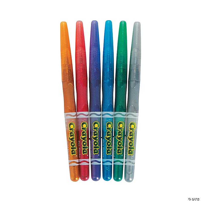 Crayola Glitter Marker 6 ea 