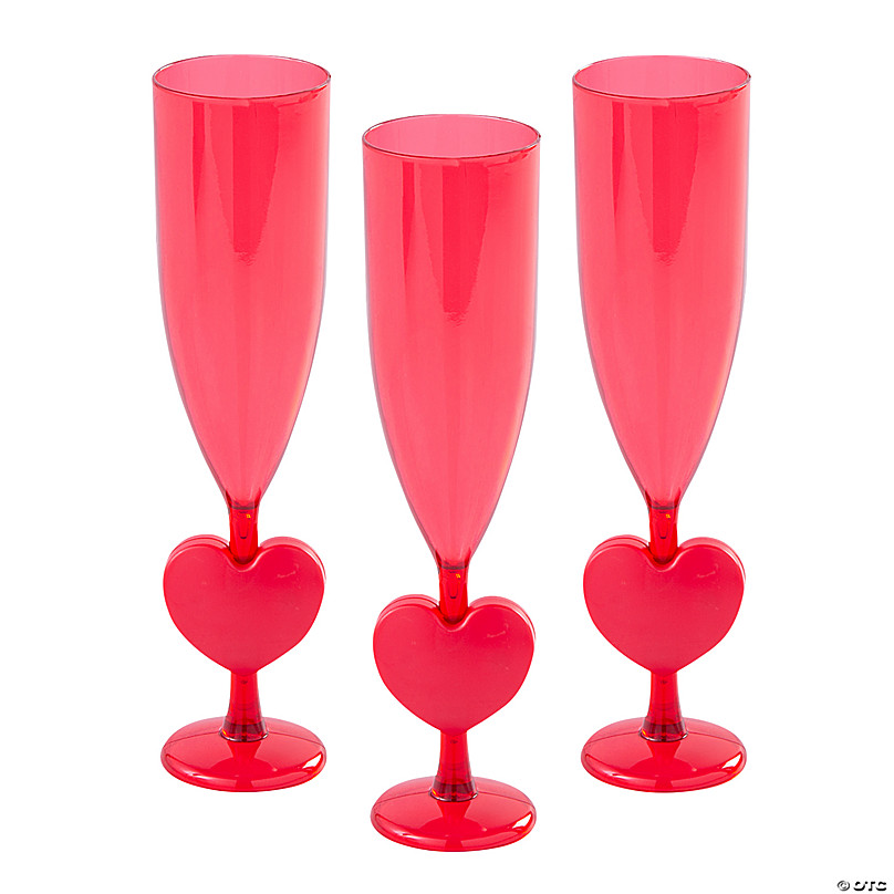 50 Plastic Champagne Flutes 5 Oz Clear Plastic Toasting Glasses Disposable  Wedding Party Cocktail Cups 