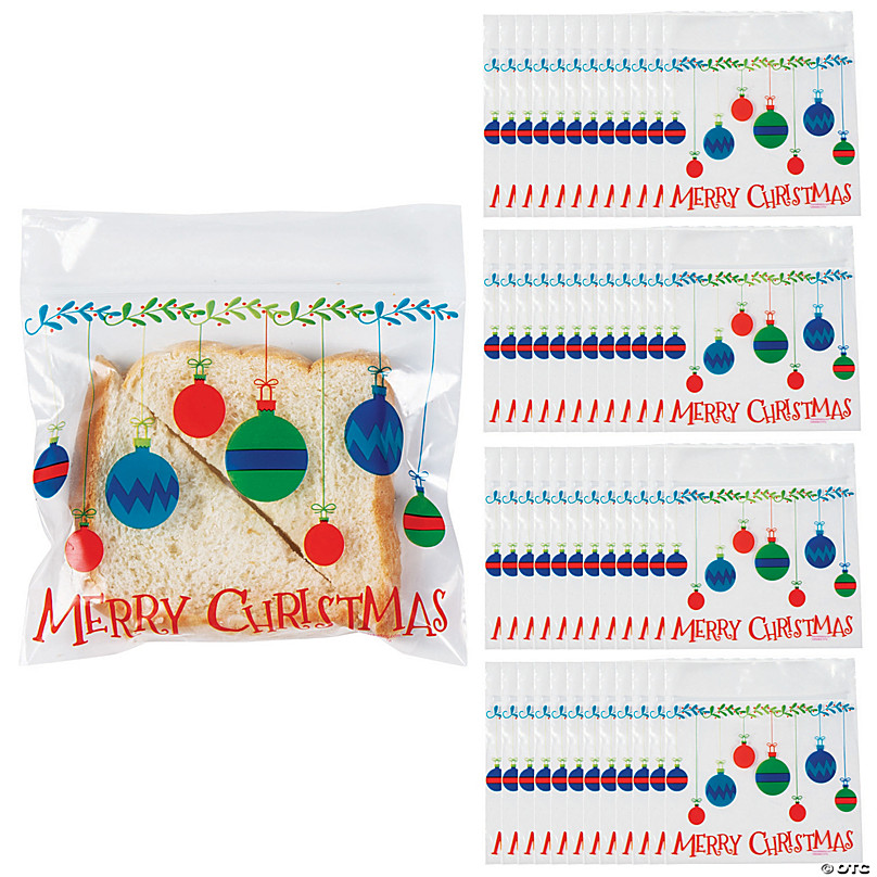 Holiday Penguins Zip Lock Sandwich Bags 10 Per Pack 6.25 x 7 Plastic  Winter