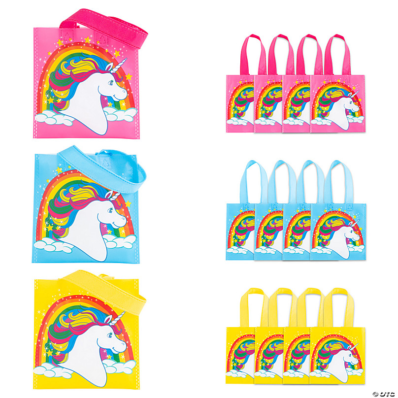 6 x Pcs Unicorn Party Bags Reusable Favor Bags Unicorn Treat Bags Present  Paper
